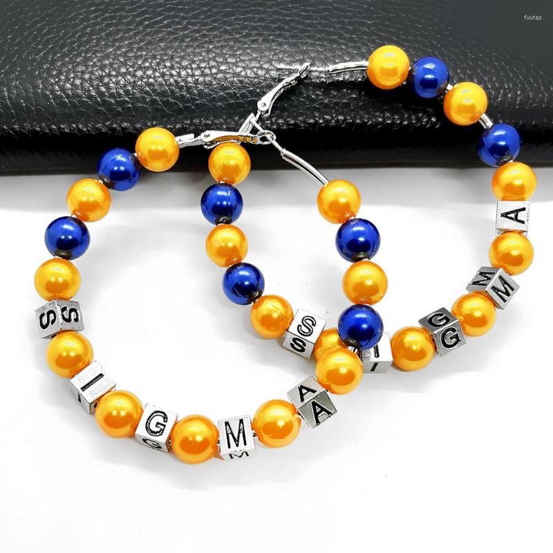 Dangle Earrings Fashion Handmade Sorority Jewelry SIGMA GAMMA RHO Society Letter Pearl Bead Wire Ear Loops Earring
Dangle Earrings Fashion Handmade Sorority Jewelry SIGMA GAMMA RHO Society Letter Pearl Bead Wire Ear Loops Earring