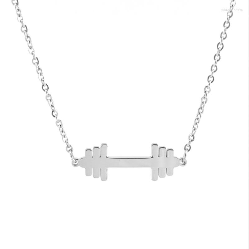 Pendant Necklaces Simsimi Dumbbell Barbell For Women Sport Jewelry Both Sides Mirror Polish Stainless Steel
Pendant Necklaces Simsimi Dumbbell Barbell For Women Sport Jewelry Both Sides Mirror Polish Stainless Steel