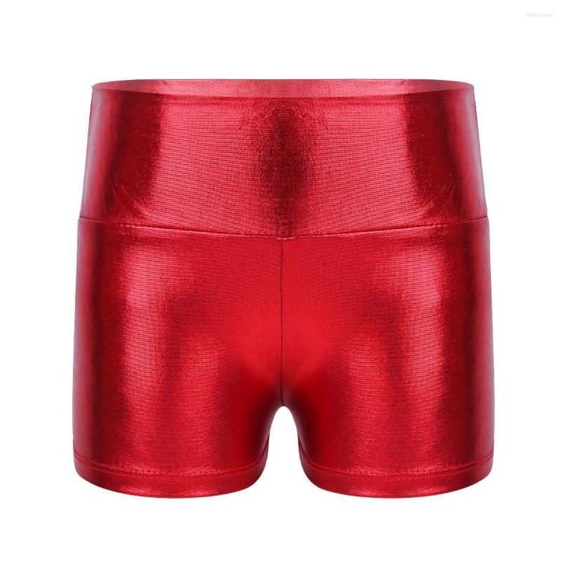 Stage Wear Kids Girls Metallic Shiny High Waist Ballet Dance Shorts Bottoms Activewear For Sports Gymnastic Fitness, Red
Stage Wear Kids Girls Metallic Shiny High Waist Ballet Dance Shorts Bottoms Activewear For Sports Gymnastic Fitness, Red