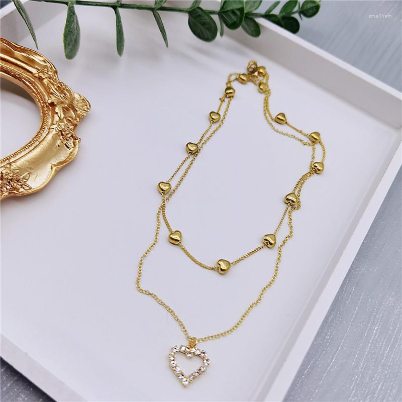 Chains Design Personalized Fashion Gold Multi-layer Overlapping Love Full Diamond Necklace Clavicle Chain
Chains Design Personalized Fashion Gold Multi-layer Overlapping Love Full Diamond Necklace Clavicle Chain