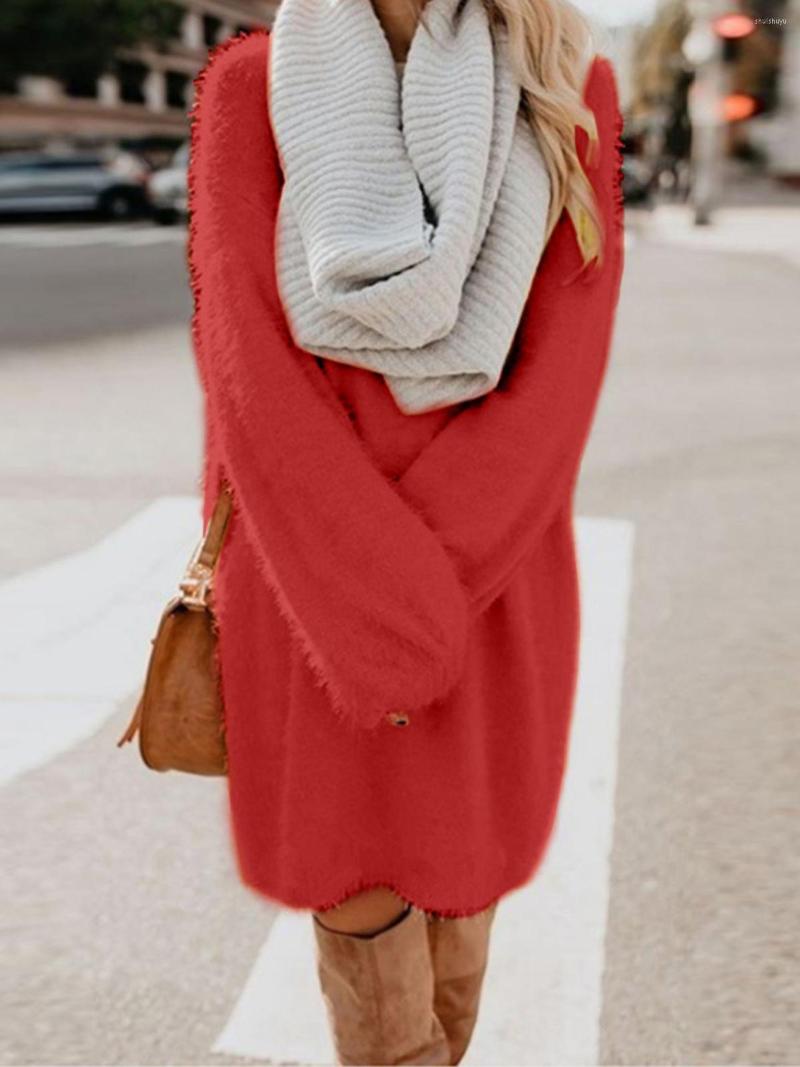 Casual Dresses Autumn And Winter Women' Mid Length Long Sleeves Round Neck Loose Plush Dress Fashion Elegant Knit, Gold
Casual Dresses Autumn And Winter Women' Mid Length Long Sleeves Round Neck Loose Plush Dress Fashion Elegant Knit, Gold