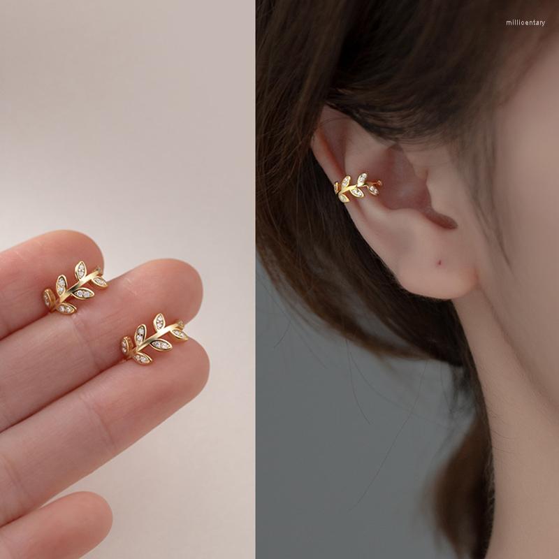 Backs Earrings Gold Color Simple Leaf Rhinestone Ear Clip For Women Without Piercing Minimalist Fashion Jewelry Accessories
Backs Earrings Gold Color Simple Leaf Rhinestone Ear Clip For Women Without Piercing Minimalist Fashion Jewelry Accessories