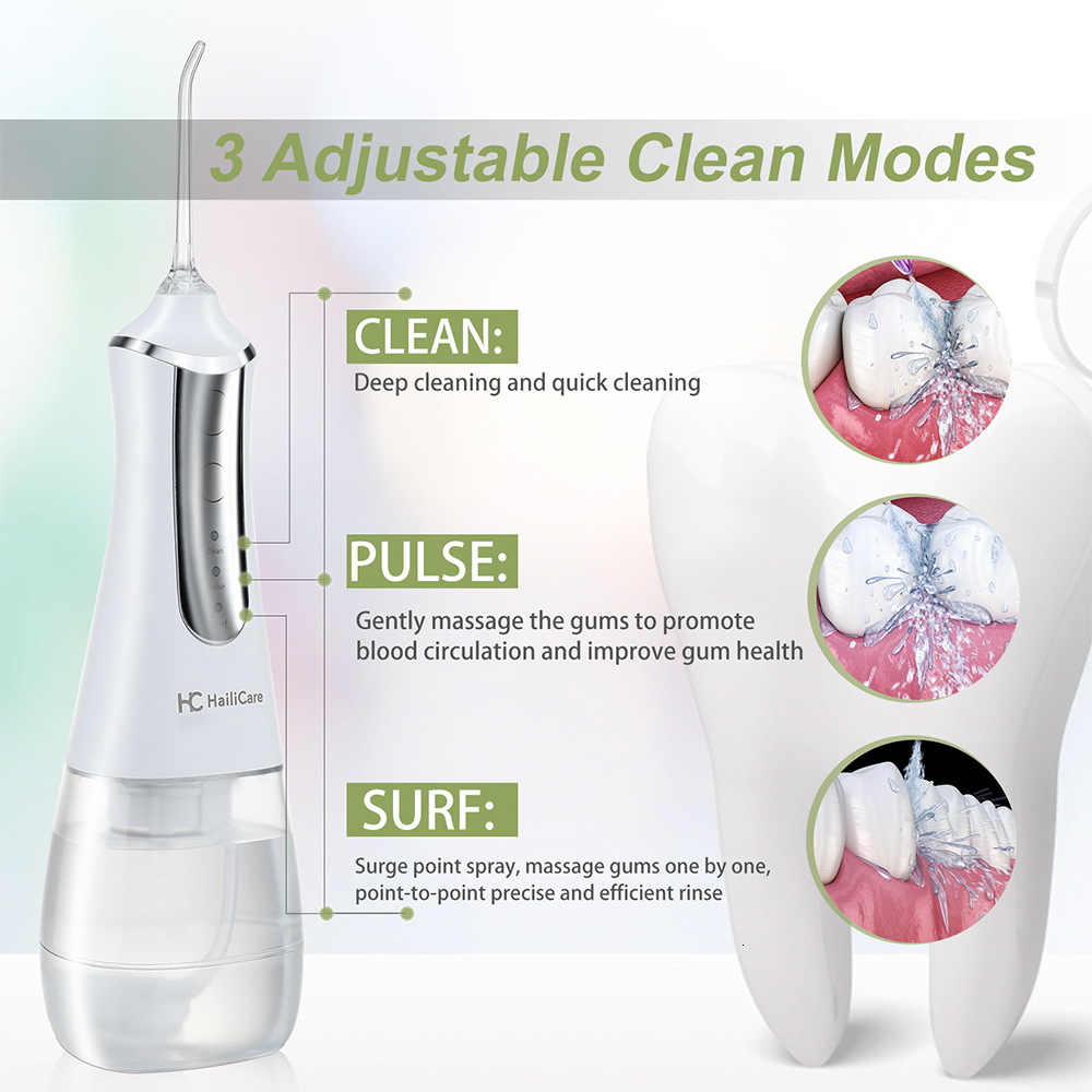 Other Oral Hygiene Oral Irrigator Electric Dental Water Flosser Teeth Whitening 350ml Water Tank Waterproof Teeth Cleaner Water Pick Irrigador Home 23