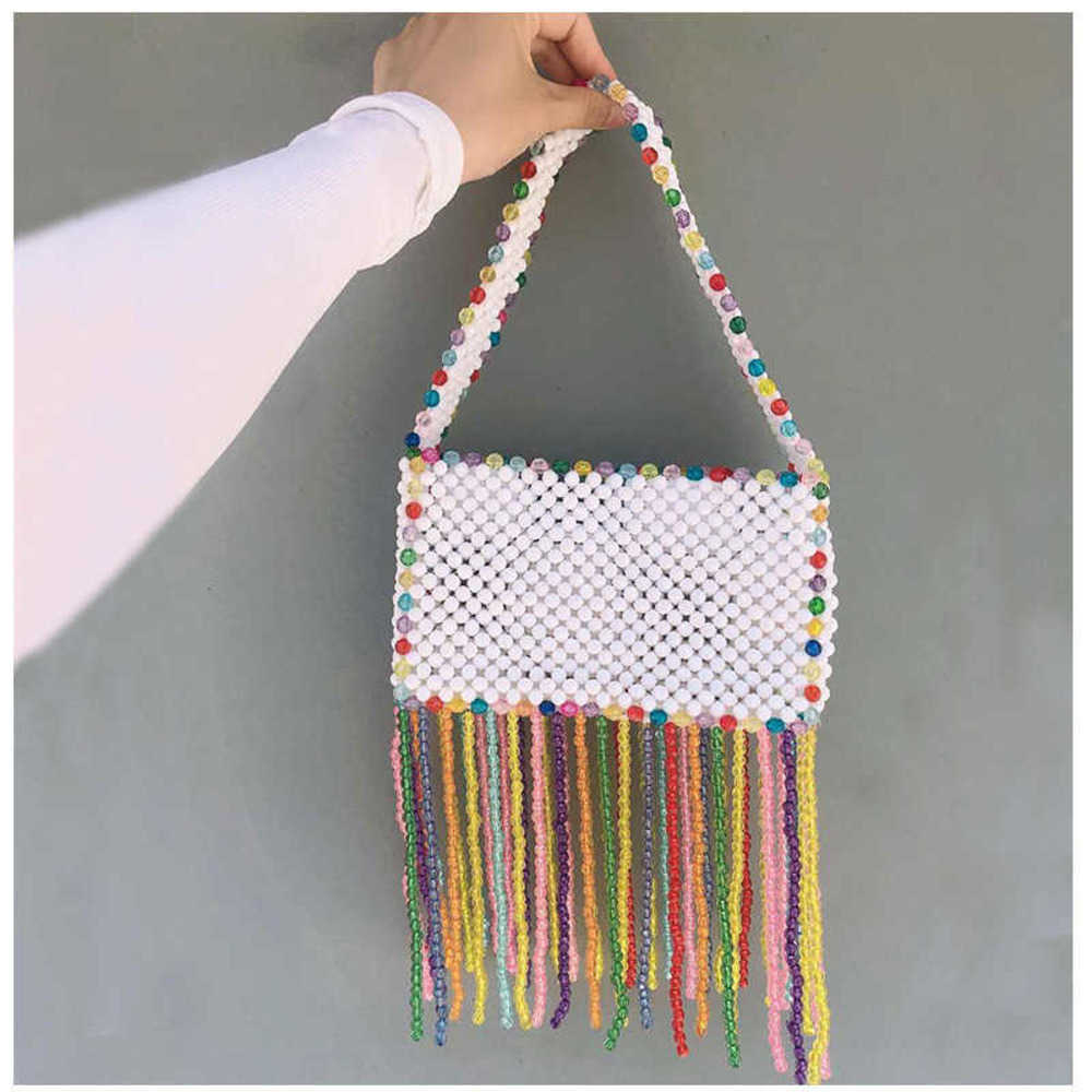 Acrylic Women's Bag Mixed Color Tassel Beaded Shoulder Beauty Design Girls' Multi-flower s 230304, Sky blue
Acrylic Women's Bag Mixed Color Tassel Beaded Shoulder Beauty Design Girls' Multi-flower s 230304, Sky blue