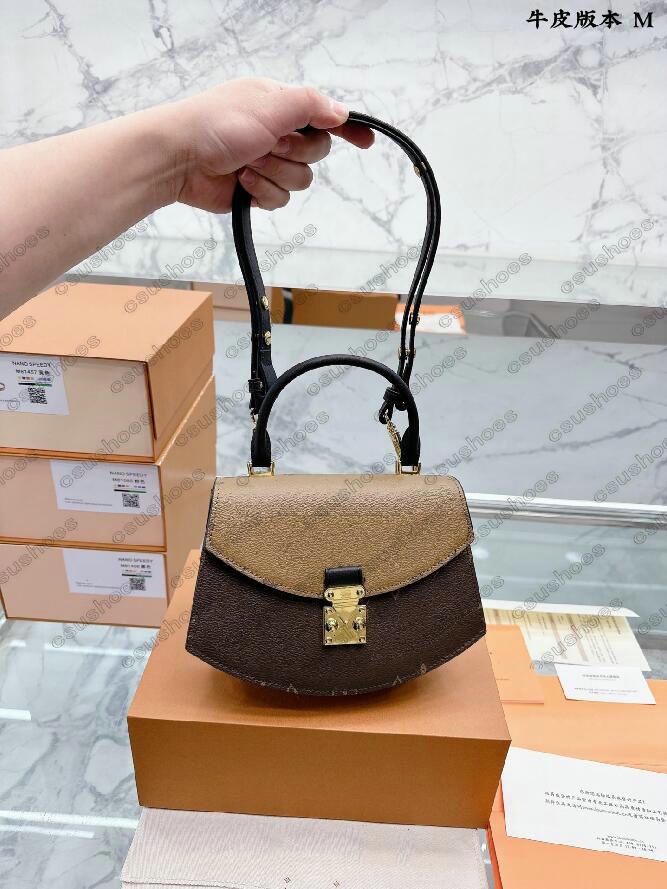 Tilsitt Brown Handbag Womens Designer Luxurys Bag Geometric Curved Fan Shape Monograms Canvas S-lock Shoulder Tote Bags Letter Handle Cross Body M46548
Tilsitt Brown Handbag Womens Designer Luxurys Bag Geometric Curved Fan Shape Monograms Canvas S-lock Shoulder Tote Bags Letter Handle Cross Body M46548