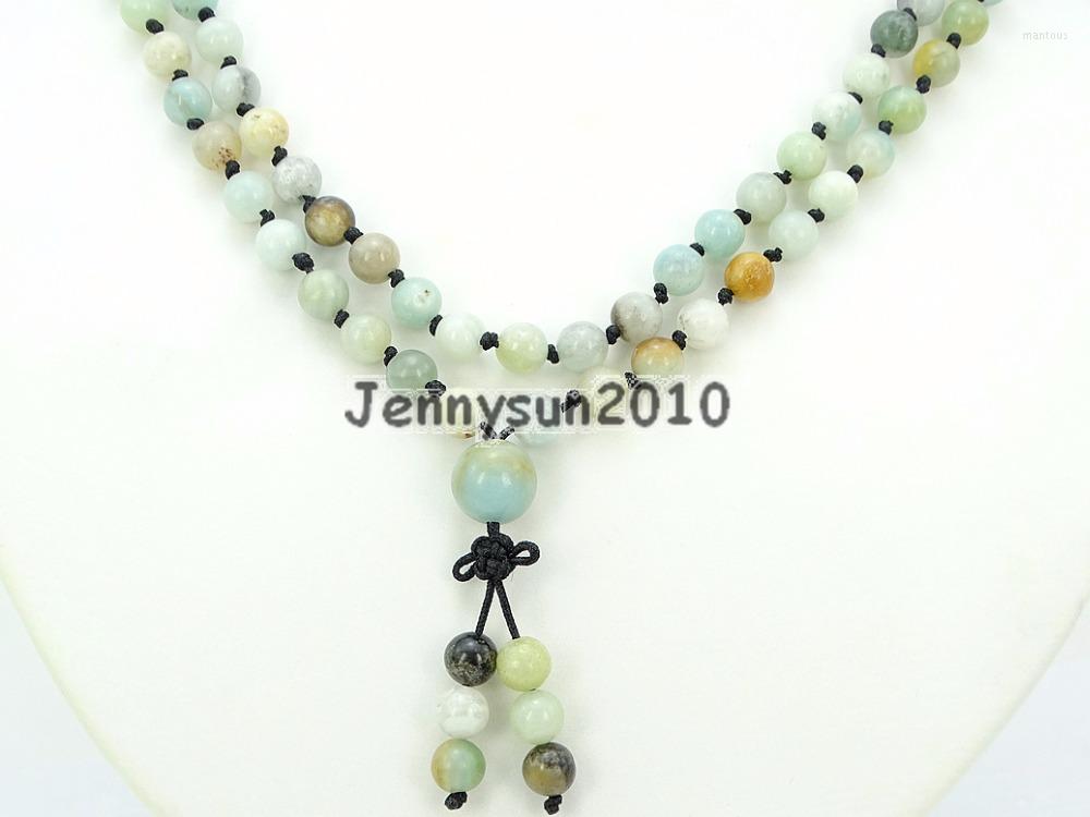 Strand Natural Multi-Colored Amazonite 6mm Gems Stone Buddhist 108 Beads Prayer Mala Knot Necklace Multi-Purpose 5Strands/Pack
Strand Natural Multi-Colored Amazonite 6mm Gems Stone Buddhist 108 Beads Prayer Mala Knot Necklace Multi-Purpose 5Strands/Pack
