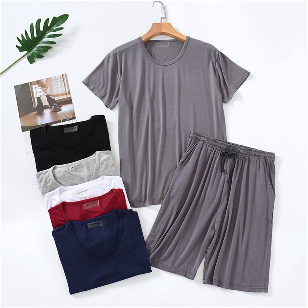 Men's Sleepwear Big Size Pajamas Set Men's Pajamas Summer Modal Short-Sleeved Shorts Home Wear Round Neck Casual Loungewear Cotton Nightwear 230317, Only shorts black
Men's Sleepwear Big Size Pajamas Set Men's Pajamas Summer Modal Short-Sleeved Shorts Home Wear Round Neck Casual Loungewear Cotton Nightwear 230317, Only shorts black
