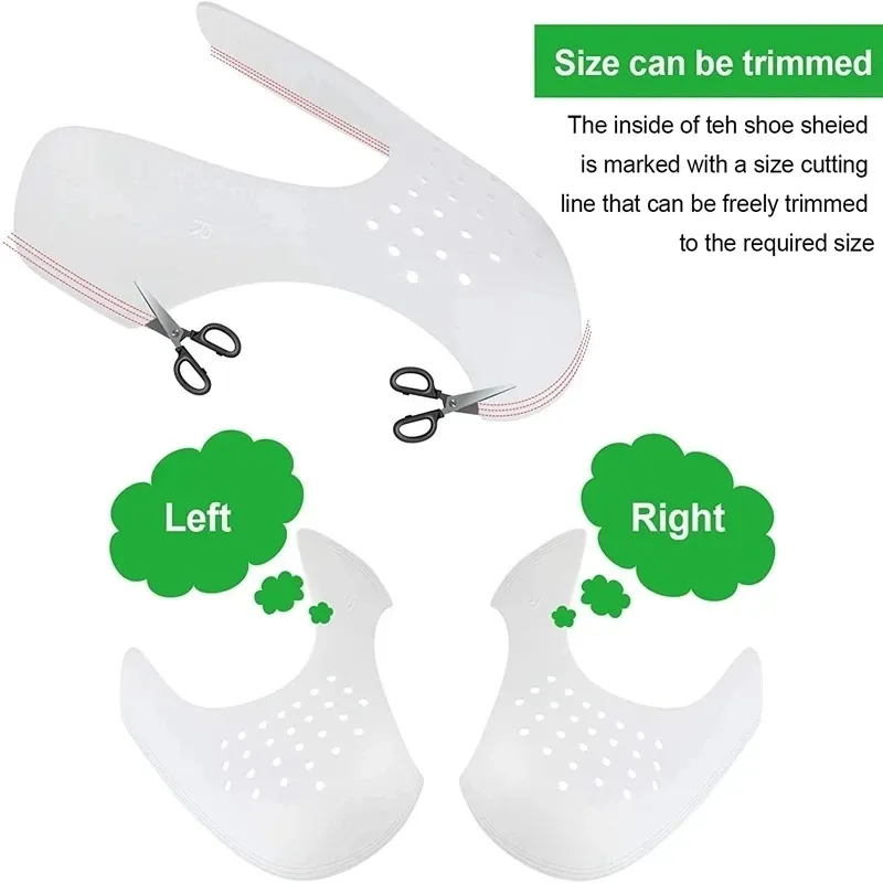 Shoe Parts Accessories Shoes Shield For Sneaker Anti Crease Wrinkled Fold Support Toe Cap Sport Ball Shoe Head Stretcher White Black grey yellow
Shoe Parts Accessories Shoes Shield For Sneaker Anti Crease Wrinkled Fold Support Toe Cap Sport Ball Shoe Head Stretcher White Black grey yellow