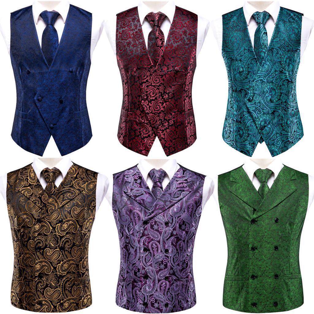Men's Vests Slim 4PC Vest Necktie Pocket Square Cufflinks Silk Waistcoat Neck Tie Set for Suit Dress Wedding Paisley Floral Gift 230317, 0076-3257
Men's Vests Slim 4PC Vest Necktie Pocket Square Cufflinks Silk Waistcoat Neck Tie Set for Suit Dress Wedding Paisley Floral Gift 230317, 0076-3257