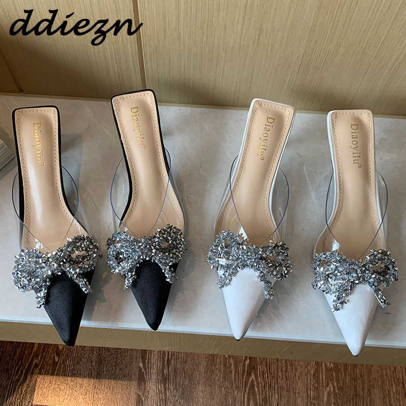 Women Pumps Thin High Heels Sandals New 2023 Rhinestones Butterfly Knot Fashion Ladies Footwear Luxury Shoes Female Slides 0316, Black
Women Pumps Thin High Heels Sandals New 2023 Rhinestones Butterfly Knot Fashion Ladies Footwear Luxury Shoes Female Slides 0316, Black