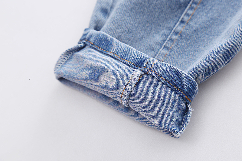 Jeans Spring fall kids Boys' Clothes baby Elastic Band Stretch Denim Trousers for toddler children Boy Clothing Outer wear Jeans pants 230317