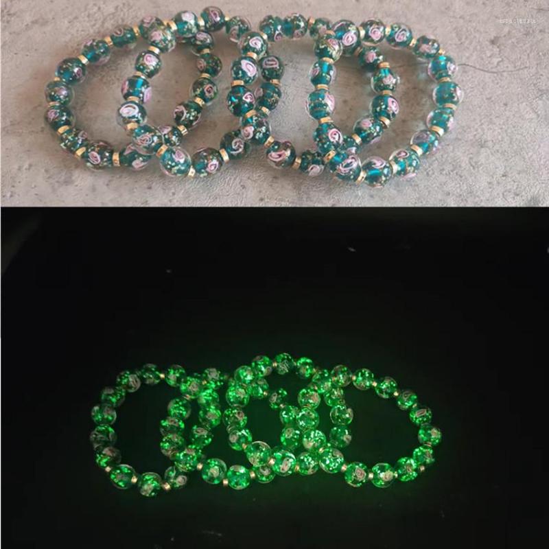 Strand Luminous Glaze Beaded Bracelet Women 6mm Glowing Lampwork Glass Beads Bangle Hip Hop Relax DIY Crafts Jewelry For Female Girls
Strand Luminous Glaze Beaded Bracelet Women 6mm Glowing Lampwork Glass Beads Bangle Hip Hop Relax DIY Crafts Jewelry For Female Girls