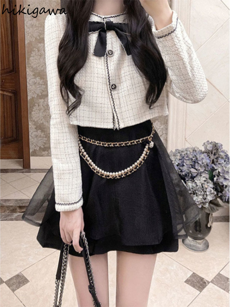 Two Piece Dress Temperament Two Piece Stes Women Ropa Mujer Bow Lang Sleeve Jackets Mini Pleated Skirt Outfits Fashion Sweet Y2k Clothes 230316, Beige
Two Piece Dress Temperament Two Piece Stes Women Ropa Mujer Bow Lang Sleeve Jackets Mini Pleated Skirt Outfits Fashion Sweet Y2k Clothes 230316, Beige