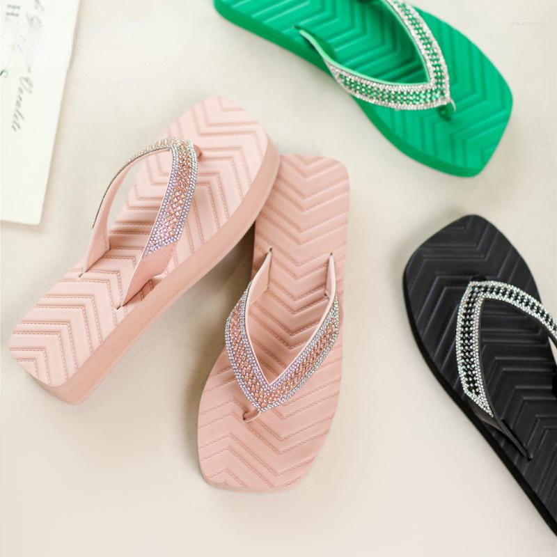 Slippers Women 2023 Summer Beach Shoes Fashion Clip Toe Flip Flops Ladies Square Platform Rhinestones Casual Slides, Green
Slippers Women 2023 Summer Beach Shoes Fashion Clip Toe Flip Flops Ladies Square Platform Rhinestones Casual Slides, Green