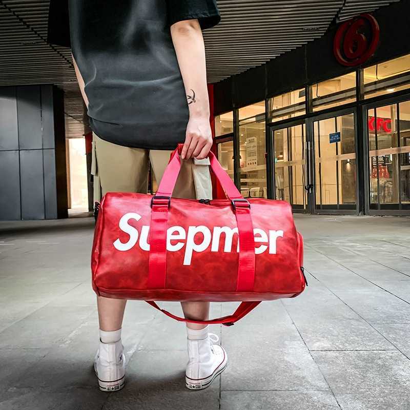 Duffel Bags Men s and Women s Sports Fitness Bag Pu Portable Travel with Shoes Short Distance Light Luggage 230316, Black7
Duffel Bags Men s and Women s Sports Fitness Bag Pu Portable Travel with Shoes Short Distance Light Luggage 230316, Black7