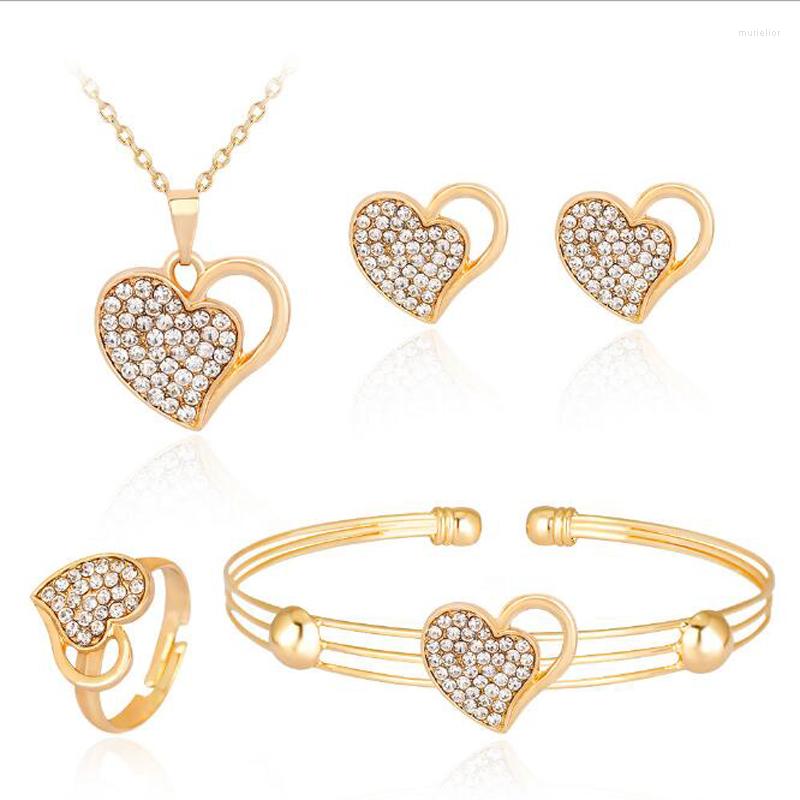 Necklace Earrings Set JINGLANG Double Heart And Earring Pendant Stud Accessories Gift For Women Fashion Wedding Jewelry, Picture shown
Necklace Earrings Set JINGLANG Double Heart And Earring Pendant Stud Accessories Gift For Women Fashion Wedding Jewelry, Picture shown