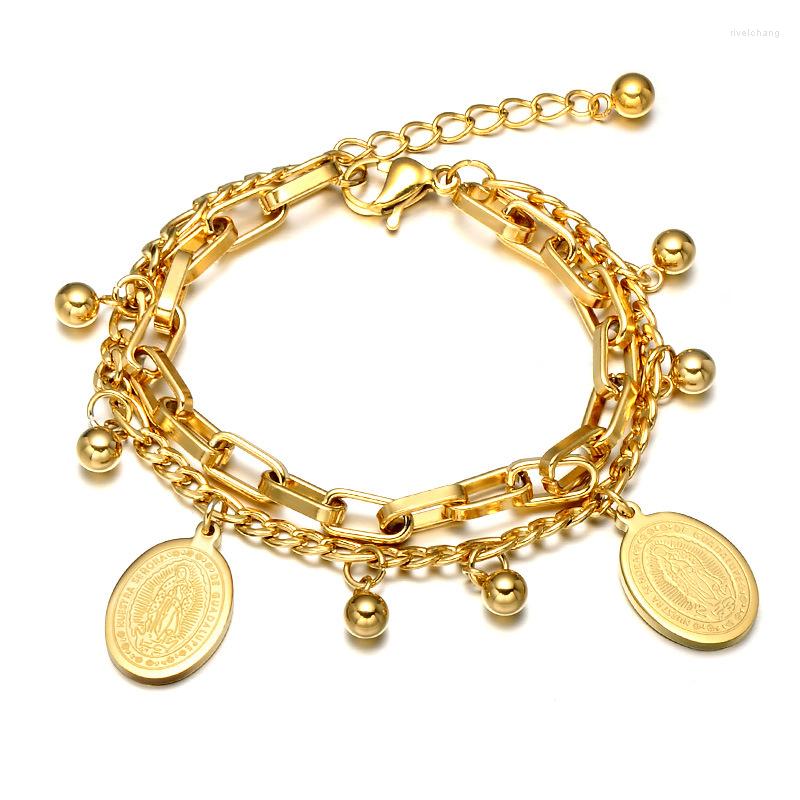 Charm Bracelets WT-REB006 Women Fashion Stainless Steel Catholic Virgin Mary Bracelet South America Our Lady Of Guadalupe Jewelry
Charm Bracelets WT-REB006 Women Fashion Stainless Steel Catholic Virgin Mary Bracelet South America Our Lady Of Guadalupe Jewelry