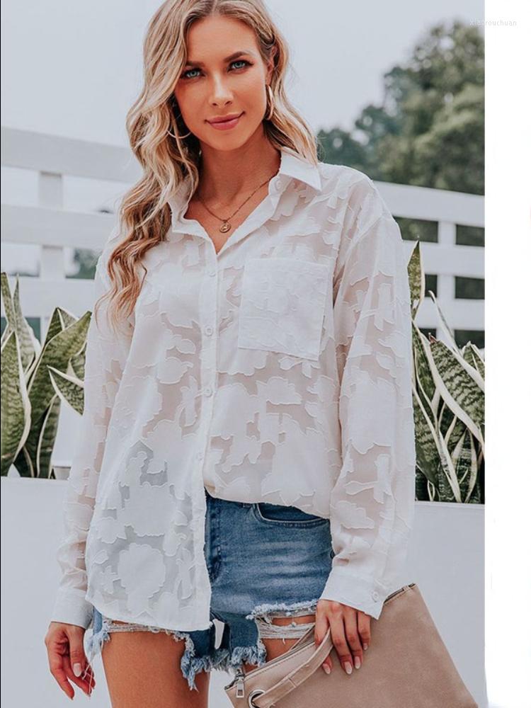 Women's Blouses 2023 Casual Button Up Women Blouse Spring Summer Office Turn Down Collar Shirt Fashion Long Sleeve Chiffon Shirts Blusas, Green
Women's Blouses 2023 Casual Button Up Women Blouse Spring Summer Office Turn Down Collar Shirt Fashion Long Sleeve Chiffon Shirts Blusas, Green