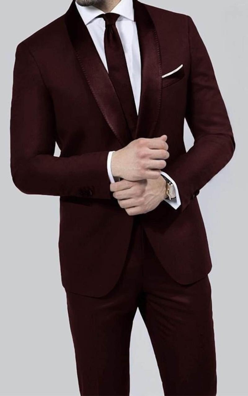 Men's Suits Elegant Shawl Lapel Men Wedding Tuxedo For Groom Business Prom Wear Bespoke Latest Two Pieces (Jacket Pants) Costume Homme, Dark grey
Men's Suits Elegant Shawl Lapel Men Wedding Tuxedo For Groom Business Prom Wear Bespoke Latest Two Pieces (Jacket Pants) Costume Homme, Dark grey