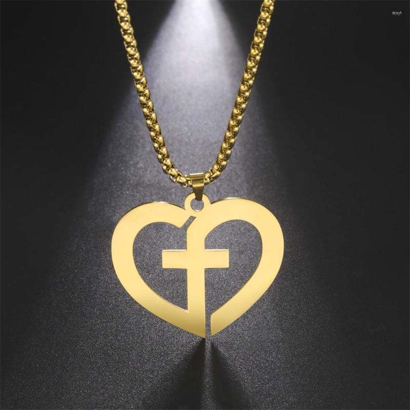 Pendant Necklaces My Shape Hollow Cross Heart Necklace For Women Men Stainless Steel Choker Girls Teens Punk Chain Jewelry Gifts
Pendant Necklaces My Shape Hollow Cross Heart Necklace For Women Men Stainless Steel Choker Girls Teens Punk Chain Jewelry Gifts