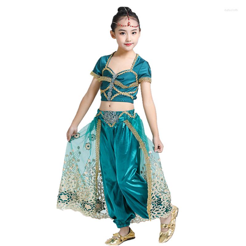 Stage Wear Sari Dancewear Kids Outfits Bollywood Clothing Children Belly Dance Costume Set 3pcs (Top Pants Headdress), Red
Stage Wear Sari Dancewear Kids Outfits Bollywood Clothing Children Belly Dance Costume Set 3pcs (Top Pants Headdress), Red