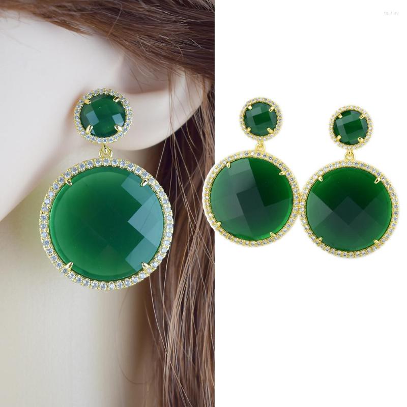 Dangle Earrings Fashion Luxury Cubic Zircon Drop For Women's Crystal Gold Color Bridal Jewelry Comes With A Gift Box
Dangle Earrings Fashion Luxury Cubic Zircon Drop For Women's Crystal Gold Color Bridal Jewelry Comes With A Gift Box