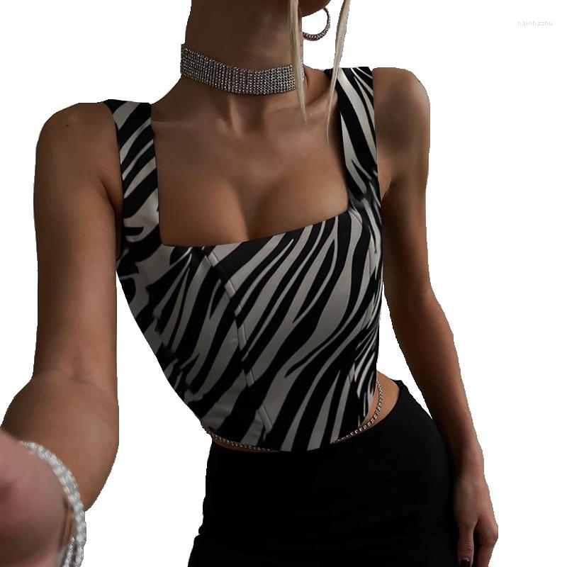 Women' Tanks 2023 Sexy Spring Summer Zebra Print Corset Crop Top Women Spaghetti Strap Skinny Streetwear Party Club Festival Clothes
Women' Tanks 2023 Sexy Spring Summer Zebra Print Corset Crop Top Women Spaghetti Strap Skinny Streetwear Party Club Festival Clothes