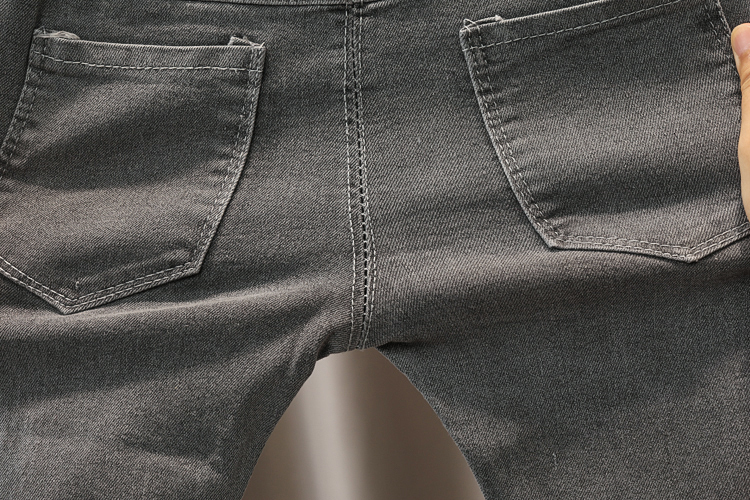 Jeans Spring fall kids Boys' Clothes baby Elastic Band Stretch Denim Trousers for toddler children Boy Clothing Outer wear Jeans pants 230317