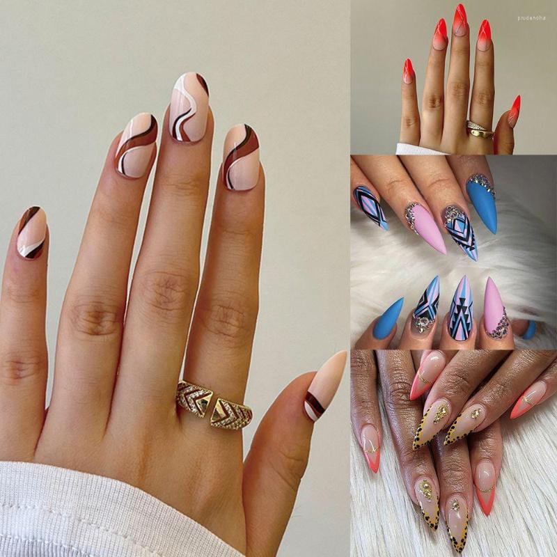 False Nails 24pcs French Coffin Long Nail Square Stiletto Wavy Lines Blue Hollow Love Heart Fake Full Cover Art Press On, Jp1881
False Nails 24pcs French Coffin Long Nail Square Stiletto Wavy Lines Blue Hollow Love Heart Fake Full Cover Art Press On, Jp1881