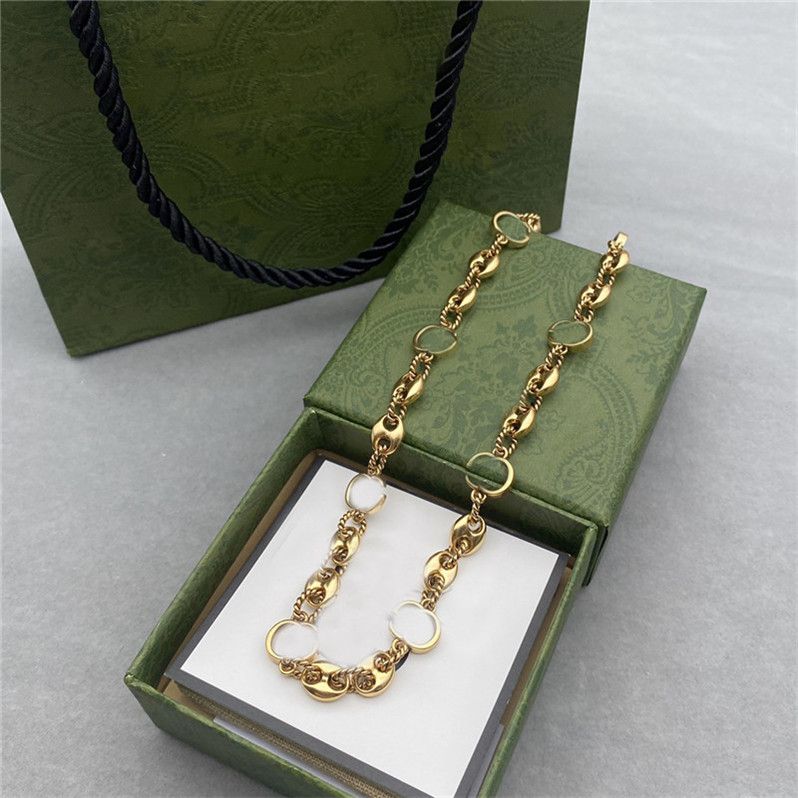 2023-G Cuban Chain Necklace Double Letter Designer Necklaces Gold Chains Pendant Luxury Jewelry With Box
2023-G Cuban Chain Necklace Double Letter Designer Necklaces Gold Chains Pendant Luxury Jewelry With Box