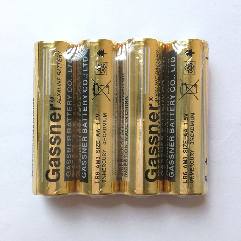 1.5V LR6 AM3 AA Alkaline Batteries super power Golden Jacket 100% Fresh for flashlight toys 20pcs Per Lot