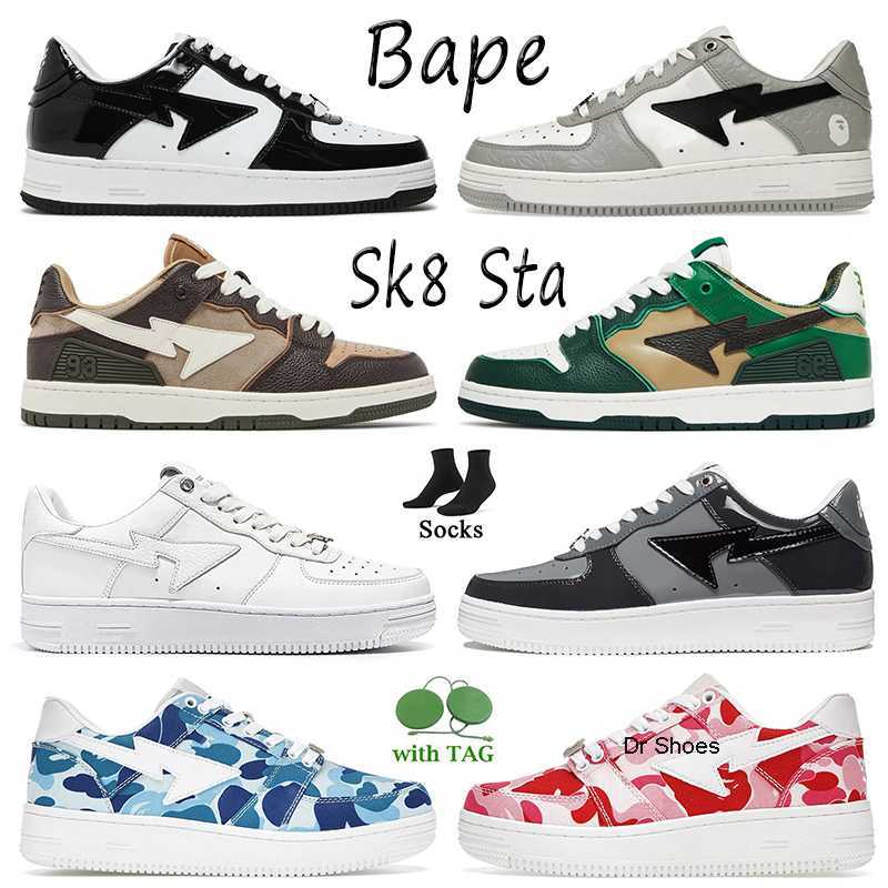 2023 Wholesale 2022 Women Mens Baped SK8 Sta Designer Casual Shoes Fashion Bapesta Patent Leather Black Grey ABC Camo Blue White Pink Green, C48 beige 36-45
2023 Wholesale 2022 Women Mens Baped SK8 Sta Designer Casual Shoes Fashion Bapesta Patent Leather Black Grey ABC Camo Blue White Pink Green, C48 beige 36-45