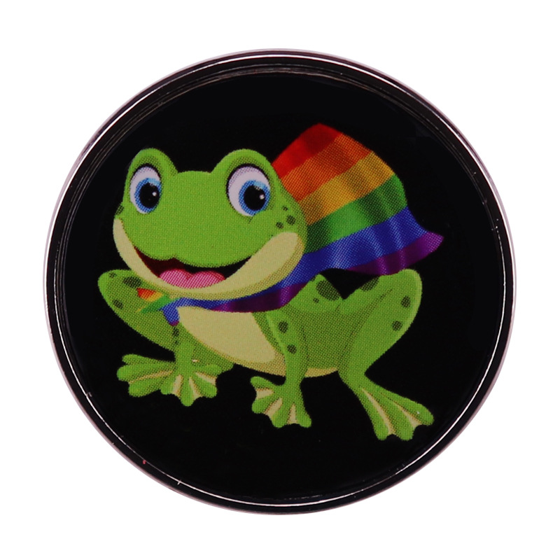 Gay frog badge cute frog wearing rainbow flag brooch LGBT accessories Cute Anime Movies Games Hard Enamel Pins Collect Metal Cartoon Brooch, As picture
Gay frog badge cute frog wearing rainbow flag brooch LGBT accessories Cute Anime Movies Games Hard Enamel Pins Collect Metal Cartoon Brooch, As picture