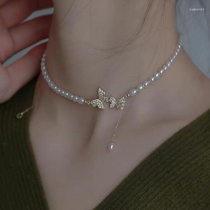 Chains Butterfly Pearl Pendant Necklace Choker Gift For Women Shiny Jewelry Elegant Asymmetrical 2023 Party
Chains Butterfly Pearl Pendant Necklace Choker Gift For Women Shiny Jewelry Elegant Asymmetrical 2023 Party