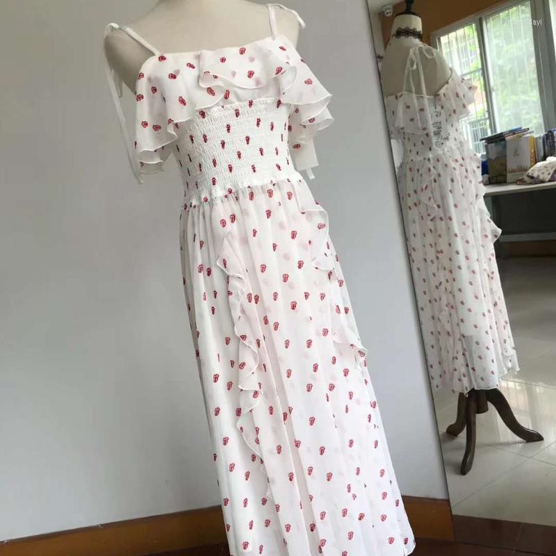 Casual Dresses Ruffles Patchwork High Waist Slim Robe Femme Japanese Elegant Sweet Printed Chiffon Slip Dress Women 2023 Summer Vestidos, White
Casual Dresses Ruffles Patchwork High Waist Slim Robe Femme Japanese Elegant Sweet Printed Chiffon Slip Dress Women 2023 Summer Vestidos, White