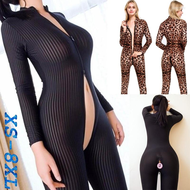 Women's T Shirts 2023 Women Sexy Dame Black Striped Sheer Bodysuit Large Size Smooth Fiber 2 Zipper Long Sleeve Jumpsuit -5XL
Women's T Shirts 2023 Women Sexy Dame Black Striped Sheer Bodysuit Large Size Smooth Fiber 2 Zipper Long Sleeve Jumpsuit -5XL