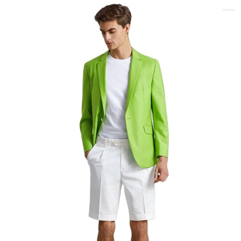 Men's Suits For Men Shining Luxury Light Green Leisure 1 Button Jacket With White Shorts Fashion Young Slim Fit Boy Clothes Outfits, Only blazer
Men's Suits For Men Shining Luxury Light Green Leisure 1 Button Jacket With White Shorts Fashion Young Slim Fit Boy Clothes Outfits, Only blazer