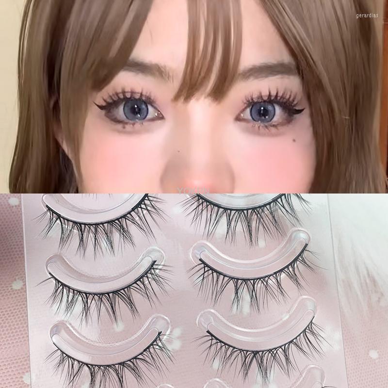False Eyelashes Yokpn 5 Pairs Crossover Natural Handmade Black Stalks Soft Plain Artificial Daily Beginner
False Eyelashes Yokpn 5 Pairs Crossover Natural Handmade Black Stalks Soft Plain Artificial Daily Beginner