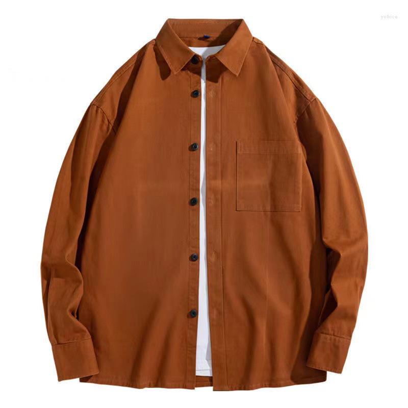 Men's Casual Shirts Pure Cotton Long-sleeved Men's Hong Kong Style Tooling Retro White Shirt Jacket Spring Autumn Loose Trend Clothing
Men's Casual Shirts Pure Cotton Long-sleeved Men's Hong Kong Style Tooling Retro White Shirt Jacket Spring Autumn Loose Trend Clothing