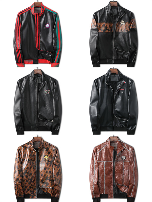 Mens Leather Brand Designer New Mens Windproof Waterproof Motorcycle Leather Clothing Fashion Fashion Fashion Men' Casual Leather Jacket
Mens Leather Brand Designer New Mens Windproof Waterproof Motorcycle Leather Clothing Fashion Fashion Fashion Men' Casual Leather Jacket