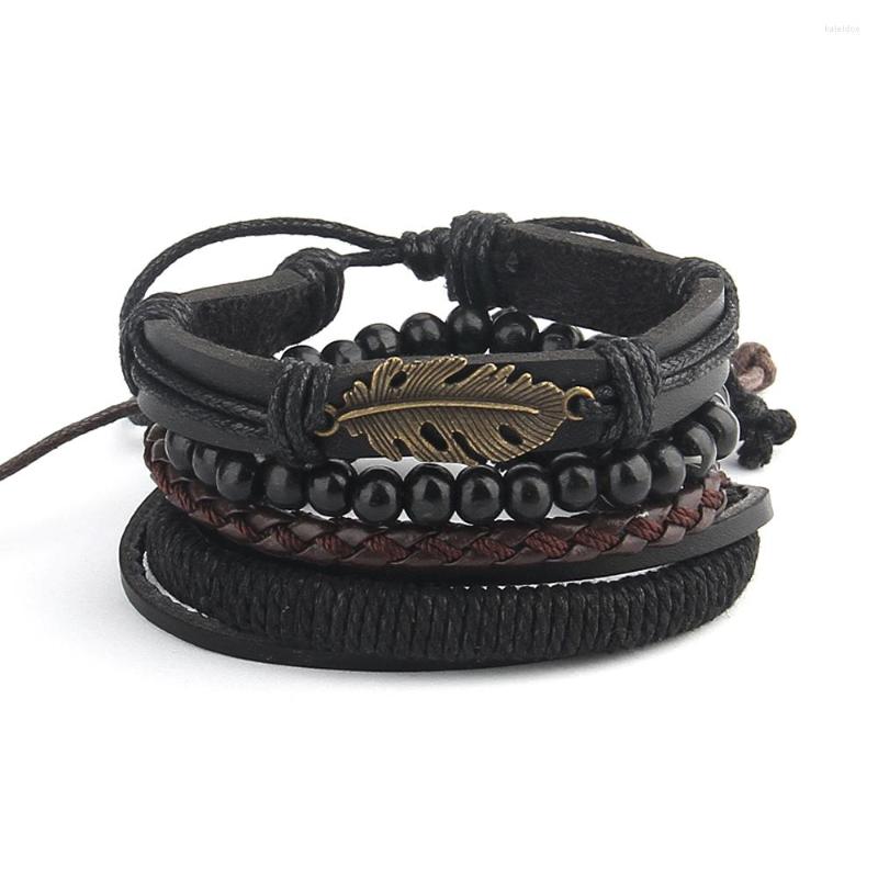 Charm Bracelets 2023Multilayer Leather Bracelet Vintage Punk Feather For Women Charms Handmade Rope Wrap & Bangles
Charm Bracelets 2023Multilayer Leather Bracelet Vintage Punk Feather For Women Charms Handmade Rope Wrap & Bangles