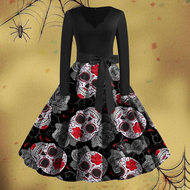 Casual Dresses Women Vintage Long Sleeve Halloween 1950s Housewife Evening Party Prom Dress Fall Floral For Cute Sundress, Grey
Casual Dresses Women Vintage Long Sleeve Halloween 1950s Housewife Evening Party Prom Dress Fall Floral For Cute Sundress, Grey