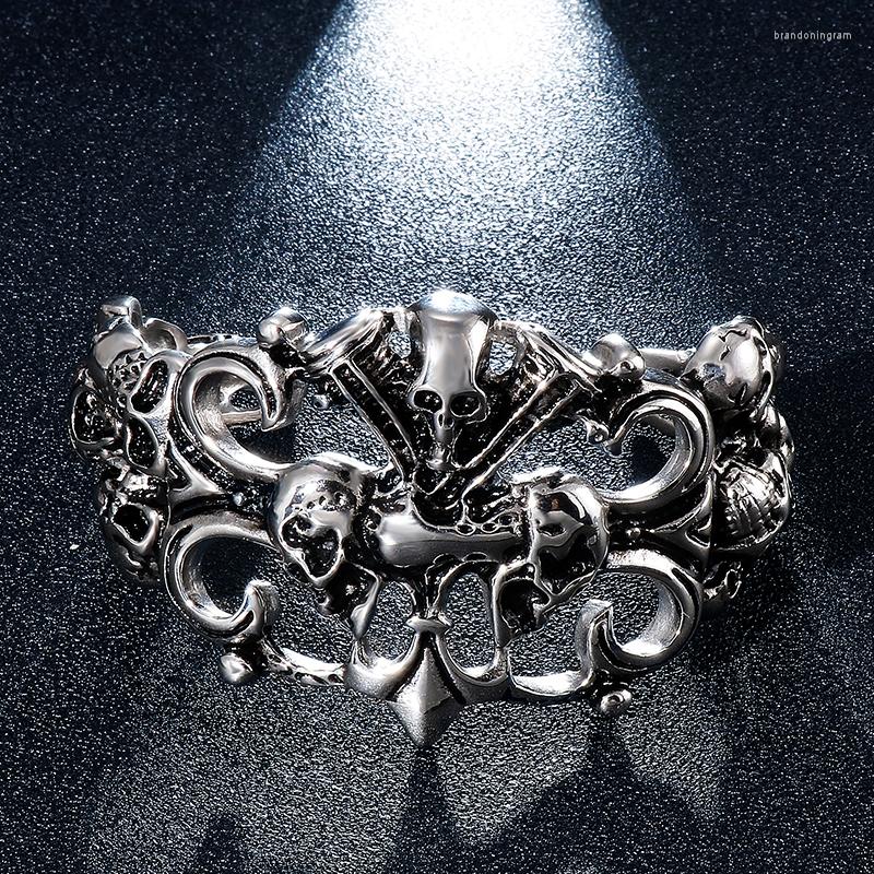 Bangle 2023Personality Men Stainless Steel Bracelet Jewelry European And American Fashion Trend Skull Titanium Open
Bangle 2023Personality Men Stainless Steel Bracelet Jewelry European And American Fashion Trend Skull Titanium Open