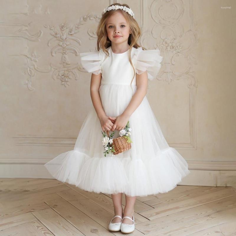 Girl Dresses White Kids Communion Lace Short Sleeve Pageant Pleated Tulle Flower Little Bride Baptism Dress, All white
Girl Dresses White Kids Communion Lace Short Sleeve Pageant Pleated Tulle Flower Little Bride Baptism Dress, All white