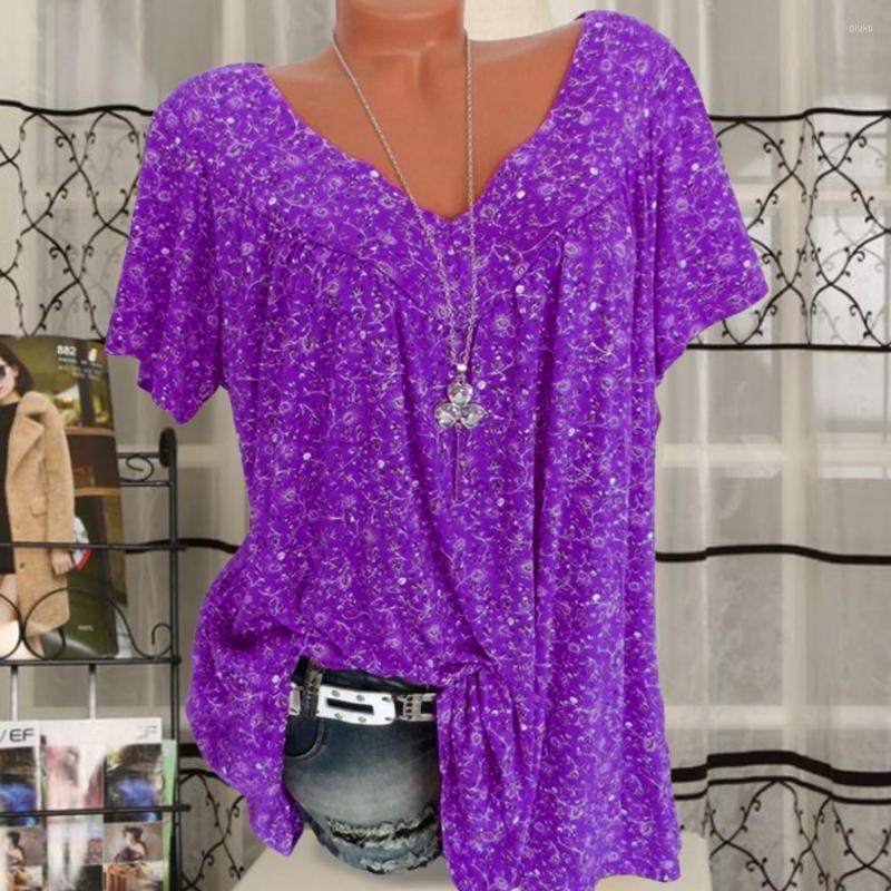 Women's T Shirts Women T-shirts V Neck Breathable Plus Size Flower Print Summer For Daily Wear, Royal blue
Women's T Shirts Women T-shirts V Neck Breathable Plus Size Flower Print Summer For Daily Wear, Royal blue