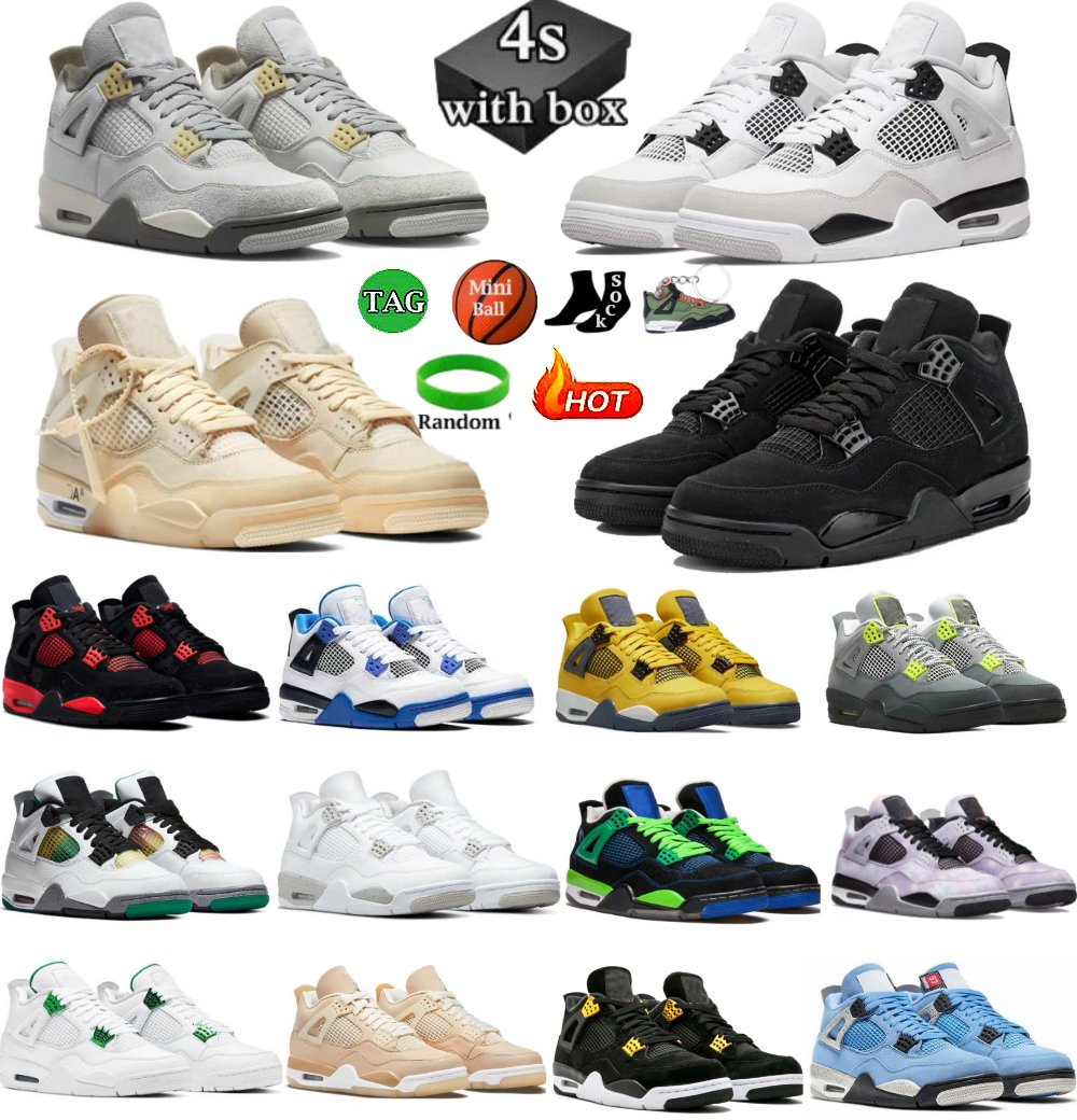 basketball shoes women men 4s Jumpman 4 Military Black Cat White Oreo Thunder Sail University Blue Cool Grey Infrared Metallic Canvas Bred sports sneakers, J14
basketball shoes women men 4s Jumpman 4 Military Black Cat White Oreo Thunder Sail University Blue Cool Grey Infrared Metallic Canvas Bred sports sneakers, J14