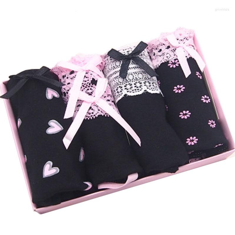 Women's Panties 4Pcs/Lot Cotton Women Underwear Sexy Briefs Plus Size S-4XL Printing Seamless Cute Soft Comfort Girls Lingeries, Nk09-4bk2
Women's Panties 4Pcs/Lot Cotton Women Underwear Sexy Briefs Plus Size S-4XL Printing Seamless Cute Soft Comfort Girls Lingeries, Nk09-4bk2