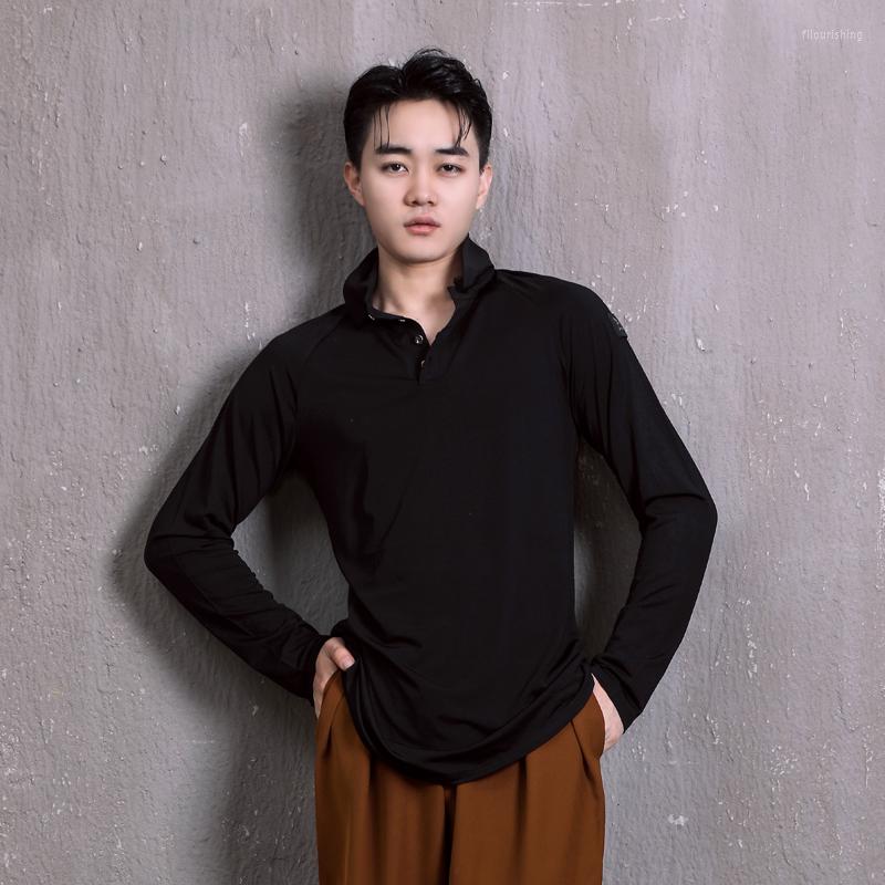 Stage Wear Latin Dancewear For Men Black White Long Sleeve Tops National Standard Dance Performance Costume Tango Dancing Clothes YS2884
Stage Wear Latin Dancewear For Men Black White Long Sleeve Tops National Standard Dance Performance Costume Tango Dancing Clothes YS2884