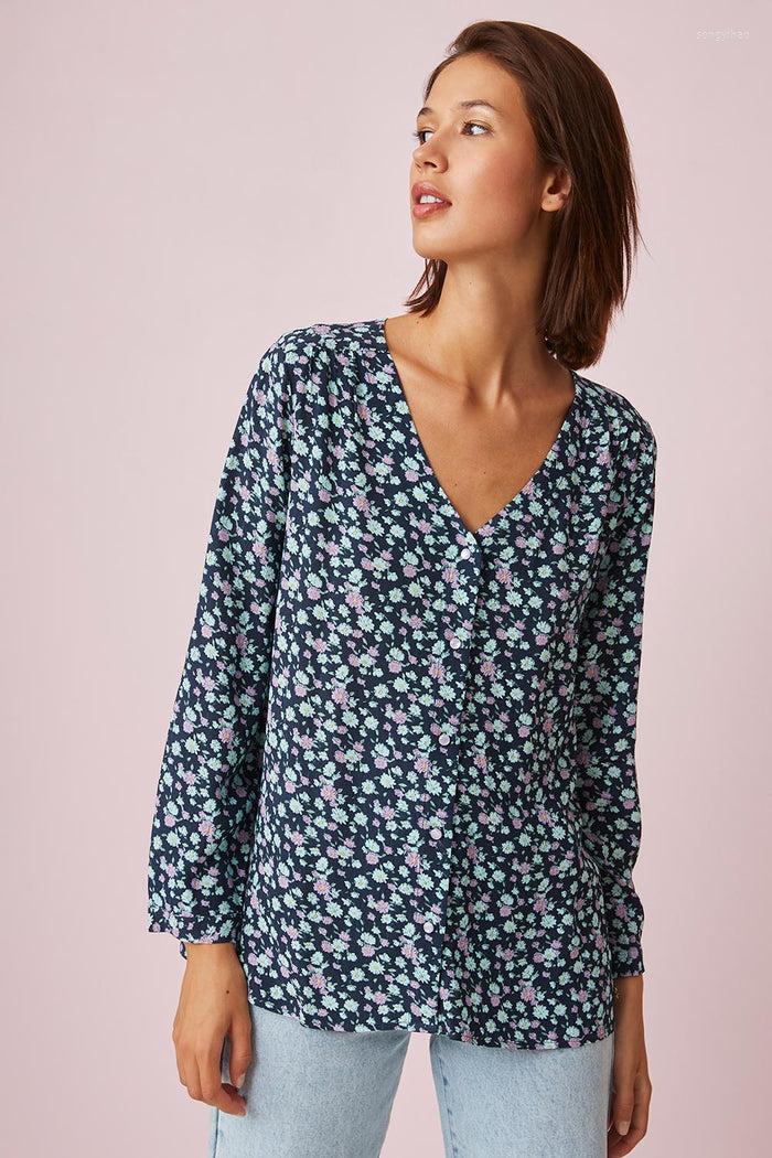 Women's Blouses Women Blouse 2023 Autumn And Winter V-neck Loose Long-sleeved Tops, B top
Women's Blouses Women Blouse 2023 Autumn And Winter V-neck Loose Long-sleeved Tops, B top