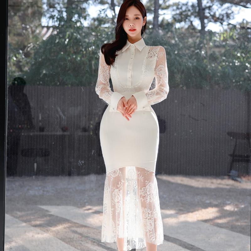 Casual Dresses WTIANYUW High Quality Korean Elegant Women Spring Summer Hollow Temperament Bodyocn Lace Patchwork Bodycon Mermaid Dress, White
Casual Dresses WTIANYUW High Quality Korean Elegant Women Spring Summer Hollow Temperament Bodyocn Lace Patchwork Bodycon Mermaid Dress, White
